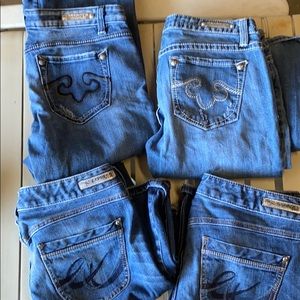 4 pair express denim jeans 10R